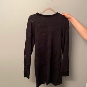 Kendall & Kylie Black Long Sleeve Dress